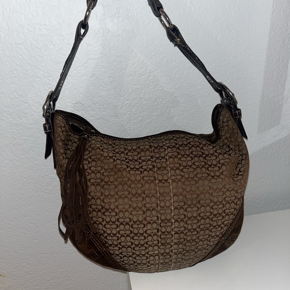Coach hobo brown bag